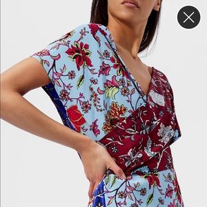 Diane Von Furstenberg silk draped dress